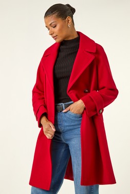 Roman Red Premium Buttoned Coat