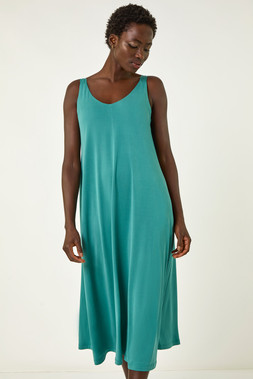 Roman Strappy Jersey Midi Dress