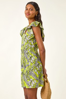 Roman Tropical Linen Mix Playsuit