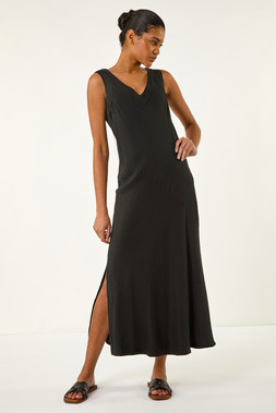 Roman Bias Linen Mix Midi Dress