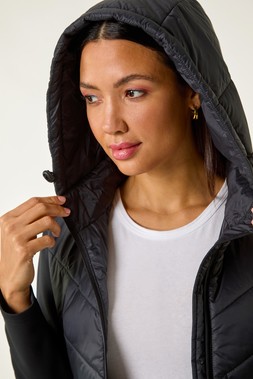 Roman Contrast Hooded Padded Jacket