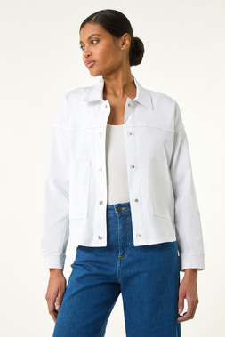 Roman White Patch Pocket Jacket