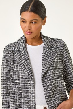 Roman Textured Check Jacket
