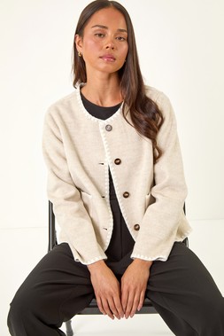 Roman Petite Stone Blanket Stitch Jacket