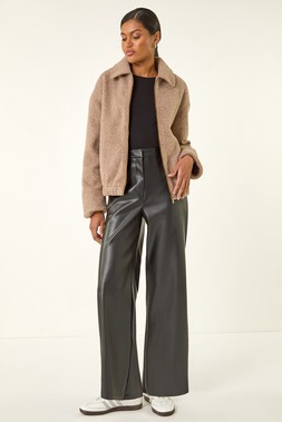 Roman Boucle Bomber Jacket