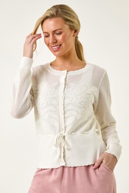 Roman Petite Floral Button Up Cardigan