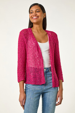 Roman Popcorn Textured Shrug