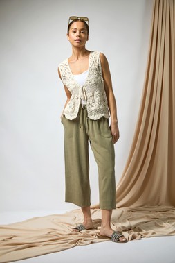 Roman Petite Natural Crochet Waistcoat