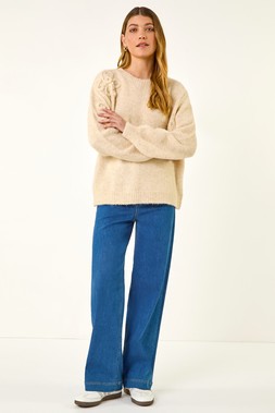 Roman Ivory Floral Cornelli Knit Jumper