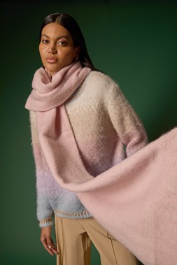 Roman Neutral Ombre Tinsel Knit Jumper