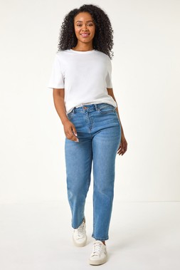 Roman Petite Denim Stretch Straight Leg Jeans