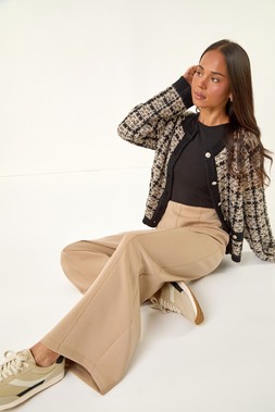 Roman Petite Stone Front Seam Stretch Trouser