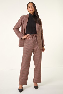 Roman Petite Multi Houndstooth Trouser