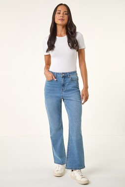 Roman Petite Denim Bootcut Stretch Jeans