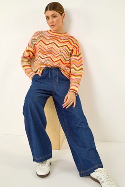 Roman Tie Front Wide Leg Trouser