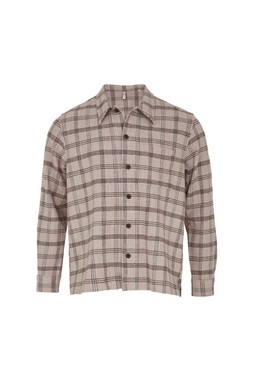 TK Maxx - Men - Gold Label - Pink Checkered Cotton Shirt - &pound;49.99 (RRP &pound;190.00)