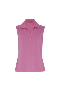 TK Maxx - Women - Pink Sleeveless Polo Top - &pound;12.99 (RRP &pound;XX)