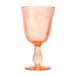 TROPICANA JUNGLE coralpinkfootedwineglass 4.99