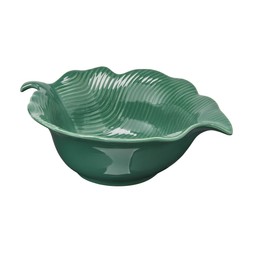 TROPICANA JUNGLE dark green leaf shaped bowl £5.99