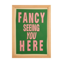 Beauty Fancy Seeing You Here Framed Print £19.99