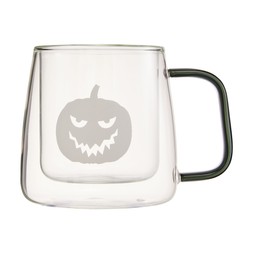 Beetlejuice Clear Mug With Pumkin Image And Grey Handle £4.99