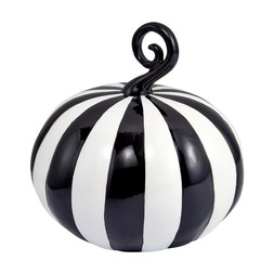 beetlejuice large resin pumpkin with vertical strip blackwhite &pound;6.99