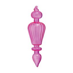 Colourful SetOf3FuchsiaFinialGlassDecoration £5.99