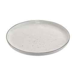 Colourful White Plate With Black Rim £4.00