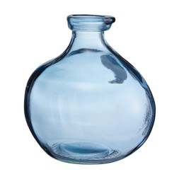 Folkelore Blue Glass Balloon Vase £6.99