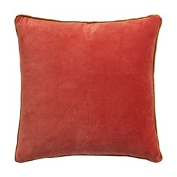 Folkelore Velvet Orange And Navy Pillow With Trim £12.99