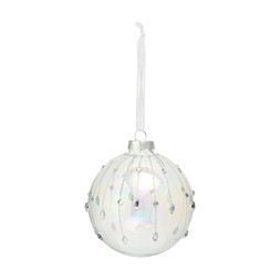 Geo-digital IridescentDiamonte GlassBauble £3.99