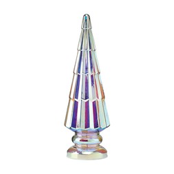 Geo-digital LightUpOpalescentLargeGlassXmasTree £12.99
