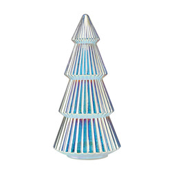 Geo-digital LightUpOpalescentSmallGlassXmasTree £7.99