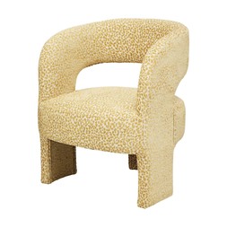Jungle goldTone&CreamLeopardPatterChair £179.99