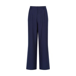 Pinstripe navy trousers £16.99