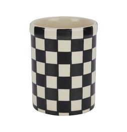 TK Maxx - black & white checkered pot £7.99 (RRP £XX)