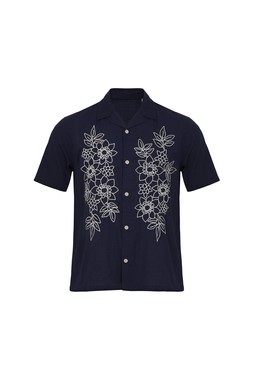 TK Maxx - men- blue cotton shirt &pound;24.99 (RRP &pound;75.00)