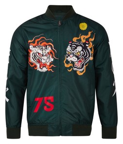 TK Maxx Men green jacket with dragons £29.99