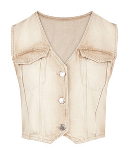 Tk Maxx Women Brown Denim Waistcoat £5.99