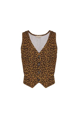 TK Maxx Women Leopard Print Waistcoat £16.99 18020