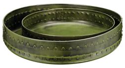 Green Metal Trays