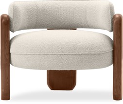 Porter Armchair, Speckled Stone Sustainable Boucle