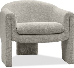 Findlay Accent Armchair, Speckled Stone Sustainable Boucle