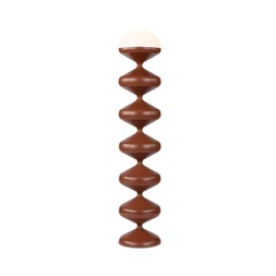 Brandon Floor Lamp Opaque & Rust Red £179