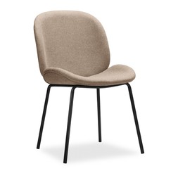 Hoxton Dining Chair, Latte Sustainable Fabric