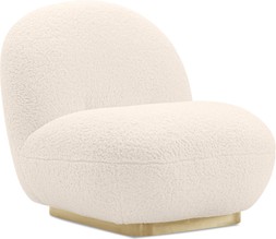 Erin Armchair, Ivory White Boucle