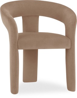 Bellamy Dining Chair, Taupe Sustainable Velvet