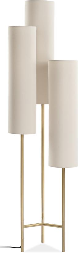 Lisburn Tripod Three-Tiered Floor Lamp, White
