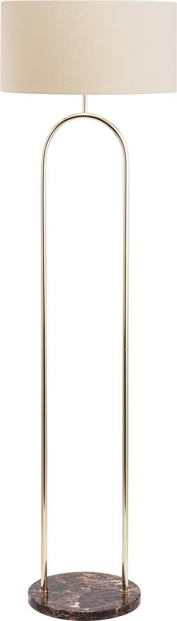 Dulwich Floor Lamp, Cream & White Marble