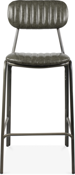 Boston Metal Kitchen Stool, Vintage Grey